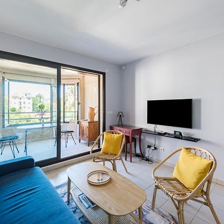Beau Studio Veranda A Deux Pas De La Mer - Parking Inclus Juan-les-Pins Buitenkant foto